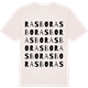 Vintage White t-shirt med Rasbo ordlek t-shirt