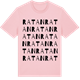 Pink Cotton t-shirt med Ratan ordlek t-shirt