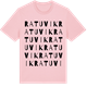 Pink Cotton t-shirt med Ratuvik ordlek t-shirt