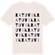 Vintage White t-shirt med Ratuvik ordlek t-shirt