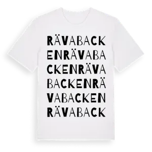 Rävabacken ordlek t-shirt – ekologisk bomull t-shirt från Pinshirt