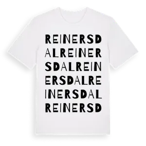 Reinersdal ordlek t-shirt – ekologisk bomull t-shirt från Pinshirt