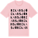 Pink Cotton t-shirt med Rekansjö ordlek t-shirt