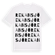Rekansjö ordlek t-shirt
