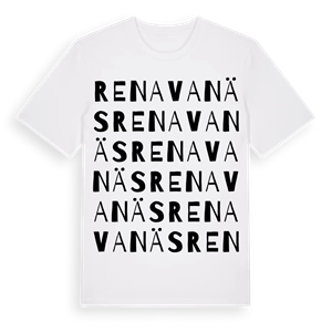 Renavanäs ordlek t-shirt – ekologisk bomull t-shirt från Pinshirt
