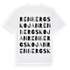 White t-shirt med Renbergskojan ordlek t-shirt