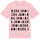 Pink Cotton t-shirt med Renlunda ordlek t-shirt