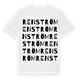 White t-shirt med Renström ordlek t-shirt