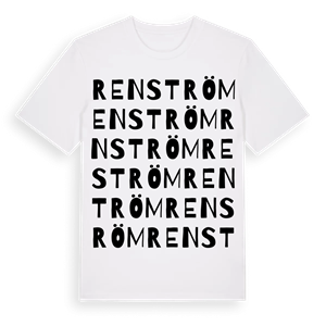 Renström ordlek t-shirt – ekologisk bomull t-shirt från Pinshirt