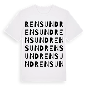 Rensund ordlek t-shirt – ekologisk bomull t-shirt från Pinshirt