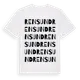 White t-shirt med Rensund ordlek t-shirt