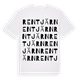 White t-shirt med Rentjärn ordlek t-shirt
