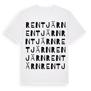 Rentjärn ordlek t-shirt – ekologisk bomull t-shirt från Pinshirt