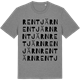 Mid Heather Gray t-shirt med Rentjärn ordlek t-shirt