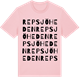 Pink Cotton t-shirt med Repsjöheden ordlek t-shirt
