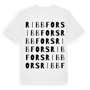 Ribbfors ordlek t-shirt – ekologisk bomull t-shirt från Pinshirt