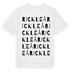 Rickleå ordlek t-shirt – ekologisk bomull t-shirt från Pinshirt