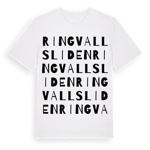 Ringvallsliden ordlek t-shirt – ekologisk bomull t-shirt från Pinshirt