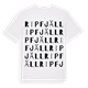 Ripfjäll ordlek t-shirt