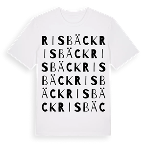Risbäck ordlek t-shirt – ekologisk bomull t-shirt från Pinshirt