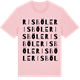 Pink Cotton t-shirt med Risböle ordlek t-shirt