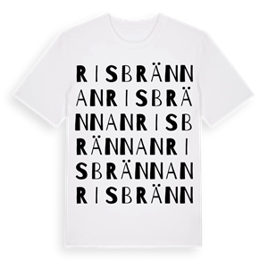 Risbrännan ordlek t-shirt – ekologisk bomull t-shirt från Pinshirt