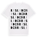 White t-shirt med Risliden ordlek t-shirt