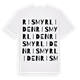 White t-shirt med Rismyrliden ordlek t-shirt