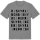 Mid Heather Gray t-shirt med Rismyrliden ordlek t-shirt