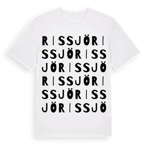 Rissjö ordlek t-shirt – ekologisk bomull t-shirt från Pinshirt