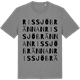 Mid Heather Gray t-shirt med Rissjöbrännan ordlek t-shirt