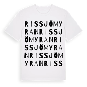 Rissjömyran ordlek t-shirt – ekologisk bomull t-shirt från Pinshirt