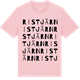 Pink Cotton t-shirt med Ristjärn ordlek t-shirt