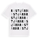 White t-shirt med Ristjärn ordlek t-shirt