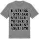 Mid Heather Gray t-shirt med Risträsk ordlek t-shirt