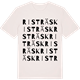 Vintage White t-shirt med Risträsk ordlek t-shirt
