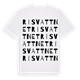 White t-shirt med Risvattnet ordlek t-shirt