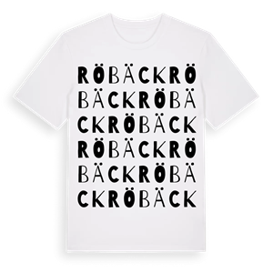 Röbäck ordlek t-shirt – ekologisk bomull t-shirt från Pinshirt