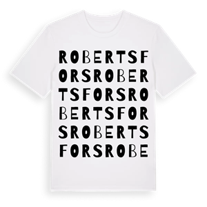 Robertsfors ordlek t-shirt – ekologisk bomull t-shirt från Pinshirt