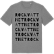 Mid Heather Gray t-shirt med Rockvattnet ordlek t-shirt