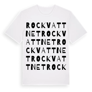 Rockvattnet ordlek t-shirt – ekologisk bomull t-shirt från Pinshirt