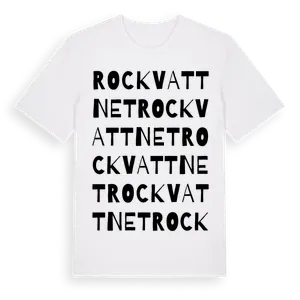 Rockvattnet ordlek t-shirt – ekologisk bomull t-shirt från Pinshirt