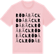Pink Cotton t-shirt med Rödåbäck ordlek t-shirt