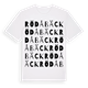 White t-shirt med Rödåbäck ordlek t-shirt
