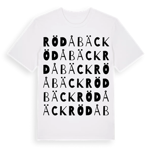 Rödåbäck ordlek t-shirt – ekologisk bomull t-shirt från Pinshirt