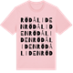 Pink Cotton t-shirt med Rödåliden ordlek t-shirt