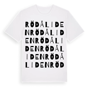 Rödåliden ordlek t-shirt – ekologisk bomull t-shirt från Pinshirt