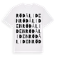 Rödåliden ordlek t-shirt