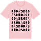 Pink Cotton t-shirt med Rödås ordlek t-shirt