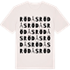 Vintage White t-shirt med Rödås ordlek t-shirt